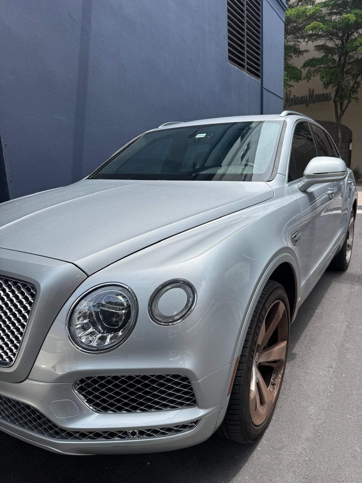 Bentley Bentayga receiving mobile brake service