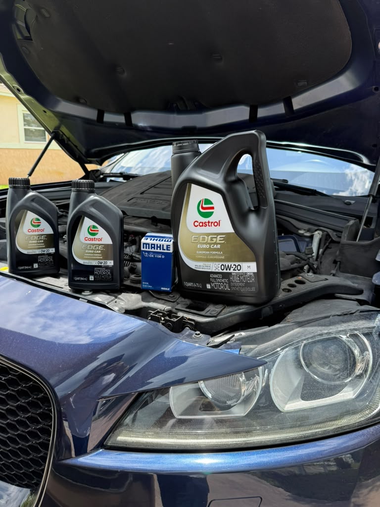 European vehicle oil service with quality parts